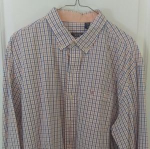 Mens long sleeve casual button down shirt